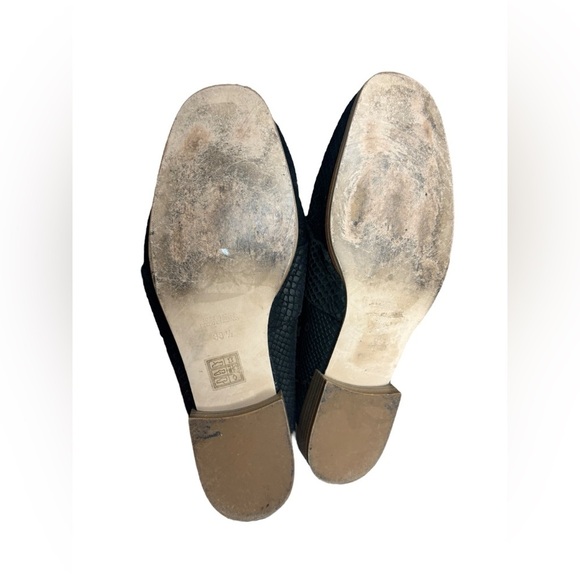 Chico's Tort Heel Black Boots Black Cheetah Size 8M - Picture 2 of 14